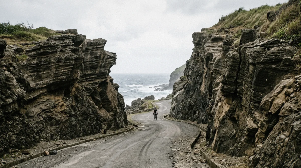 The Alapad rock cut on the South Batan coast road, a stop included in every Batanes tour price compared here